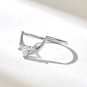 0.21CTW Lab Grown Diamond Tiara Curve Wedding Band