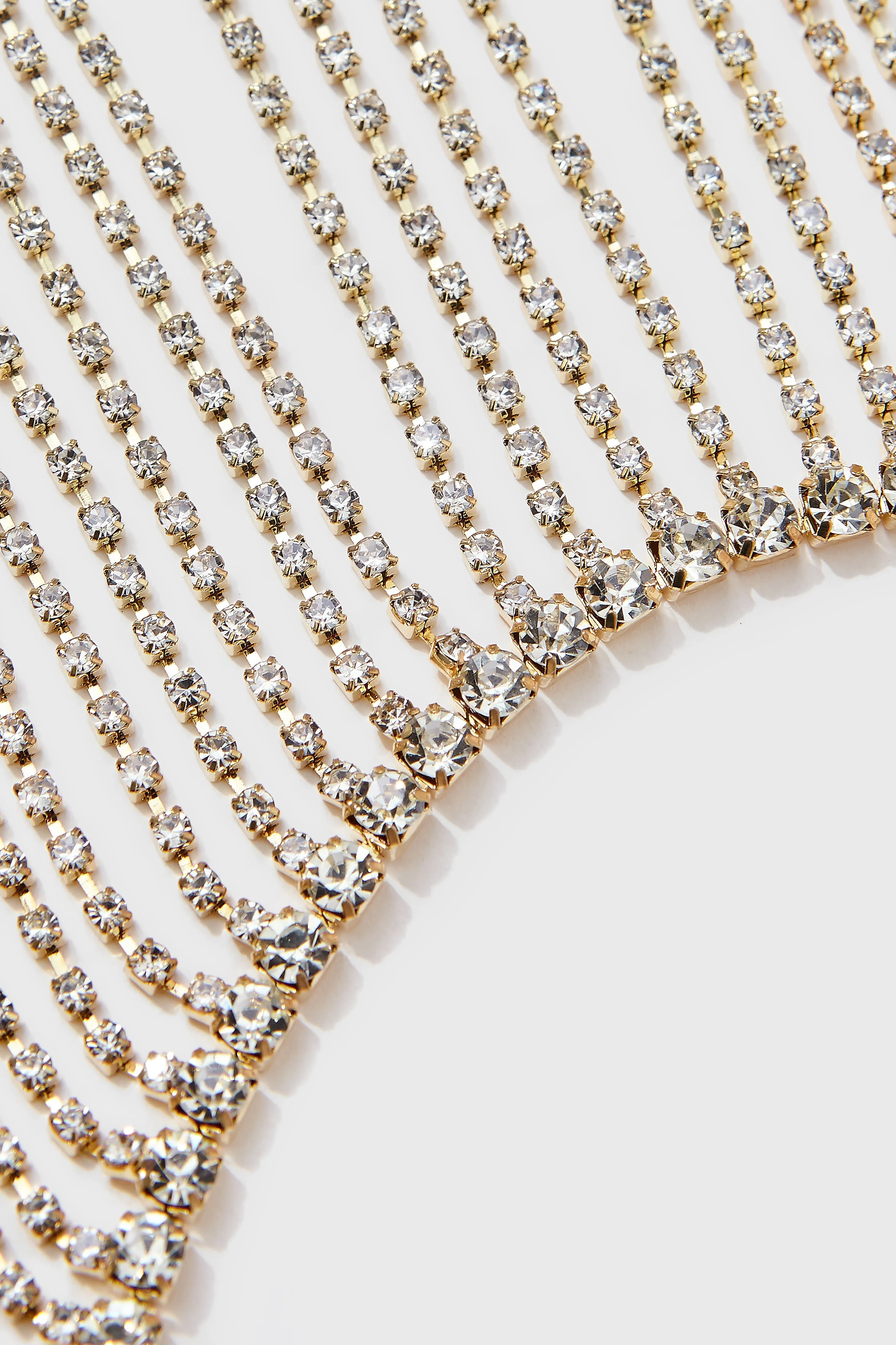 1920s Unique Pearl Rhinestone Chain Mask