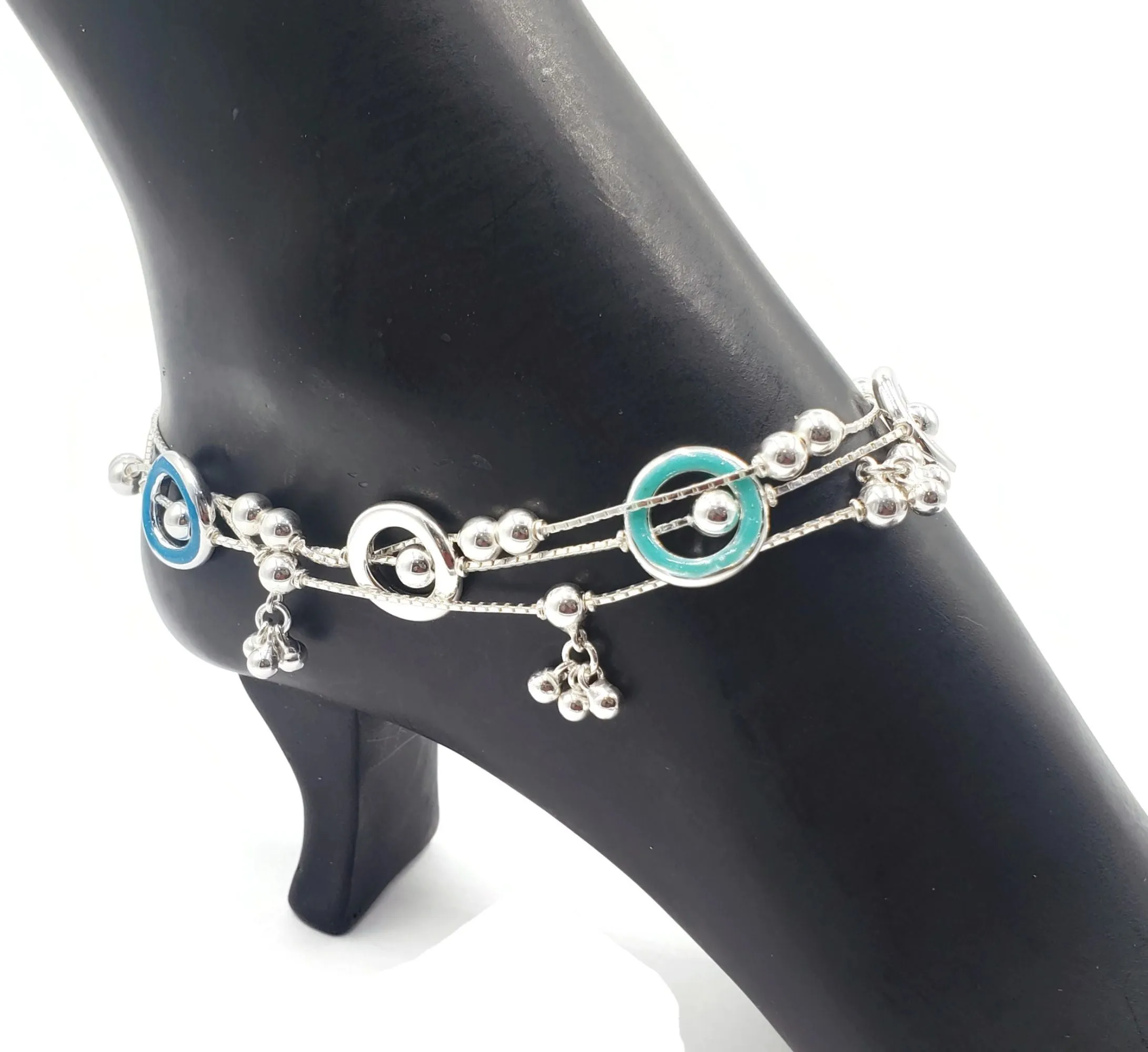 925 Sterling Silver Anklet - #54