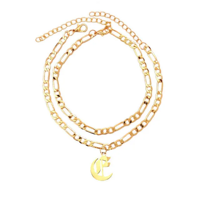 A-Z Letter Initial Anklets Bracelet For Women
