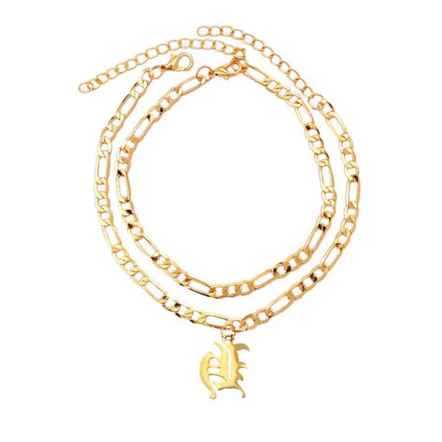 A-Z Letter Initial Anklets Bracelet For Women