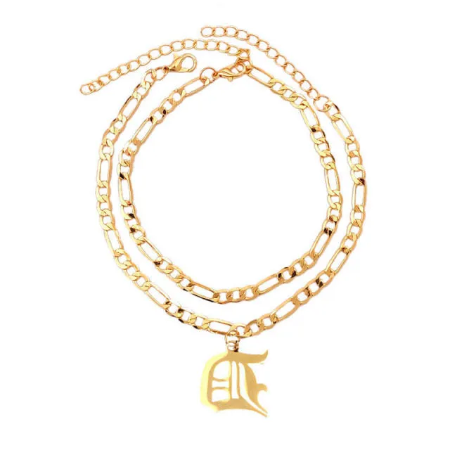 A-Z Letter Initial Anklets Bracelet For Women