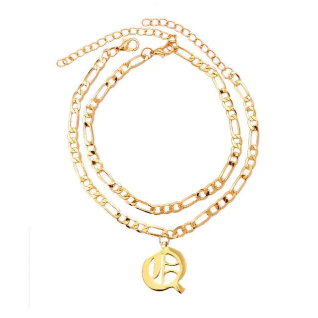 A-Z Letter Initial Anklets Bracelet For Women