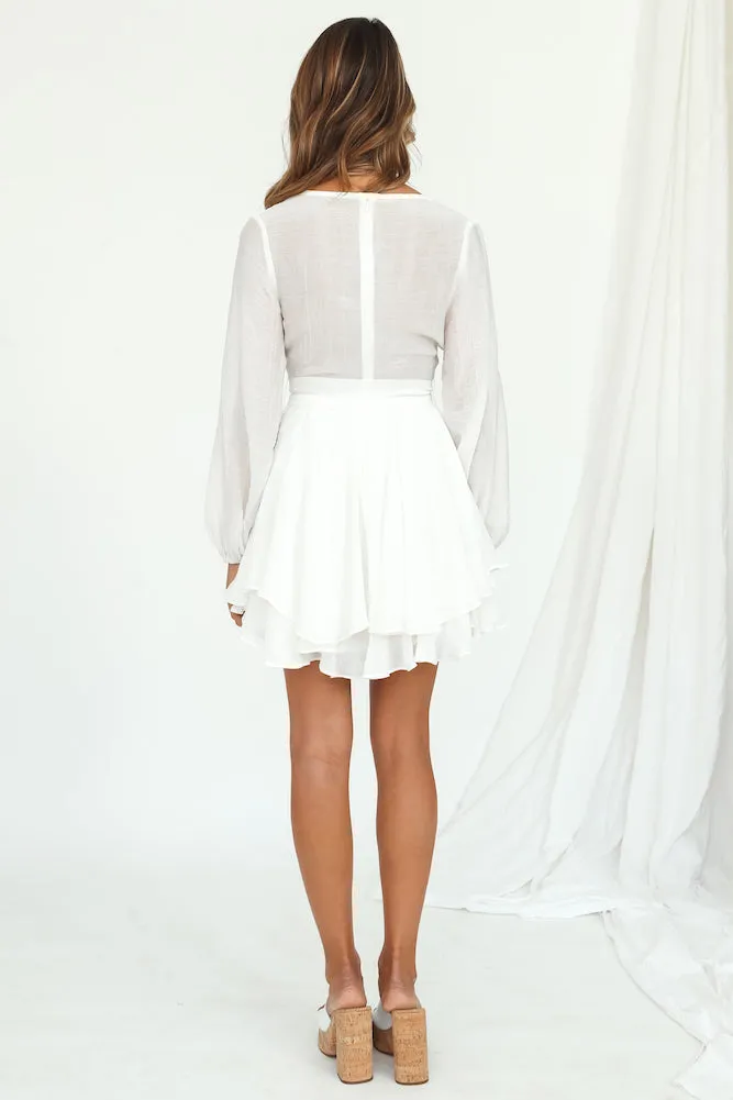 All Over Dress White