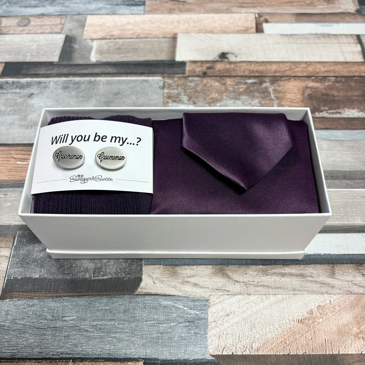 Aubergine Boxed Gift Set