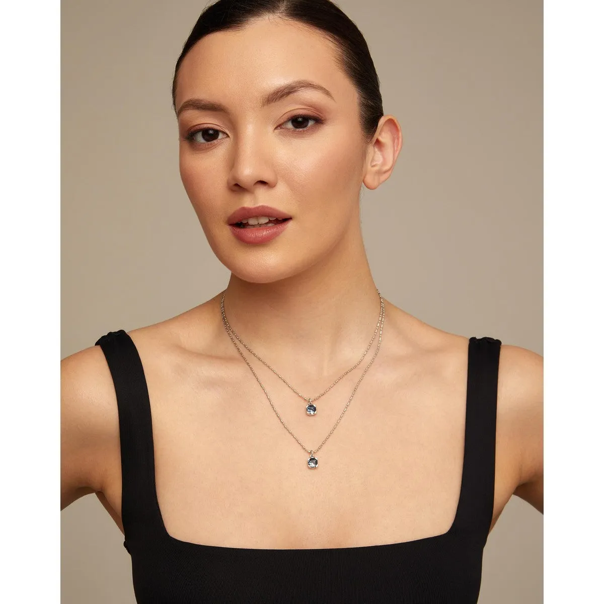Aura Necklace - Silver/Blue - COL1866AZUMTL0U