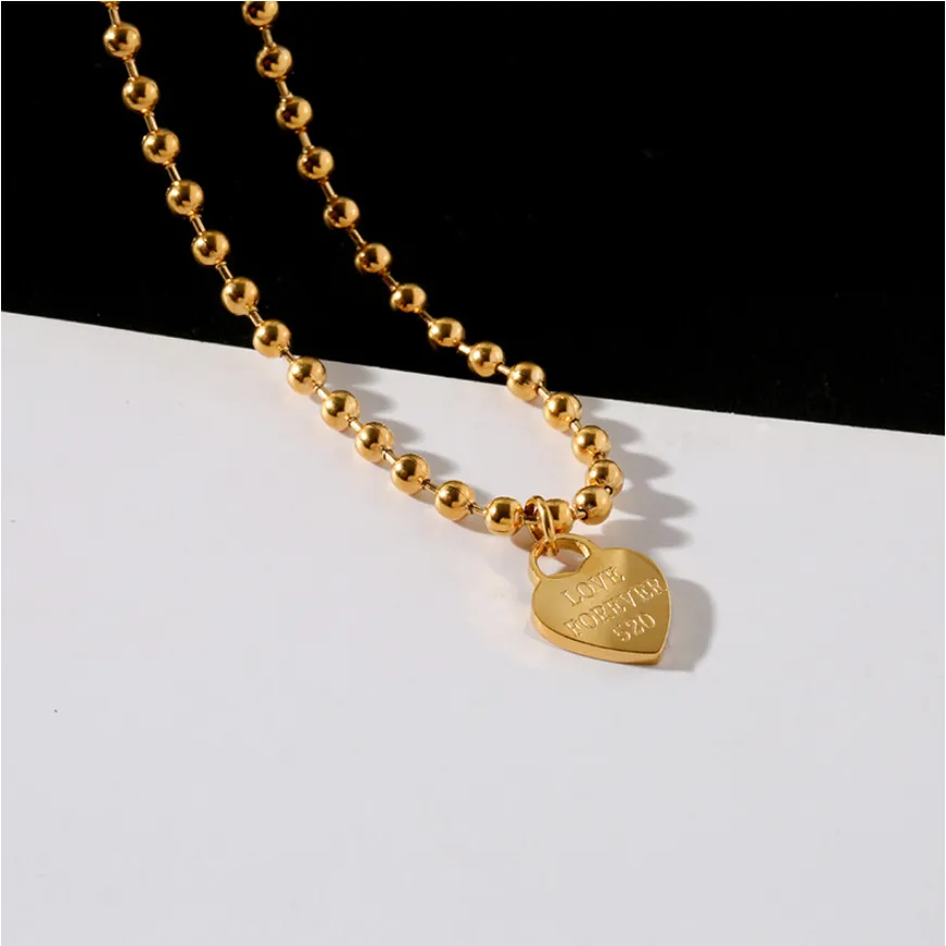Beaded Heart Love Forever Elegant Charm Chain  Anklet For Women