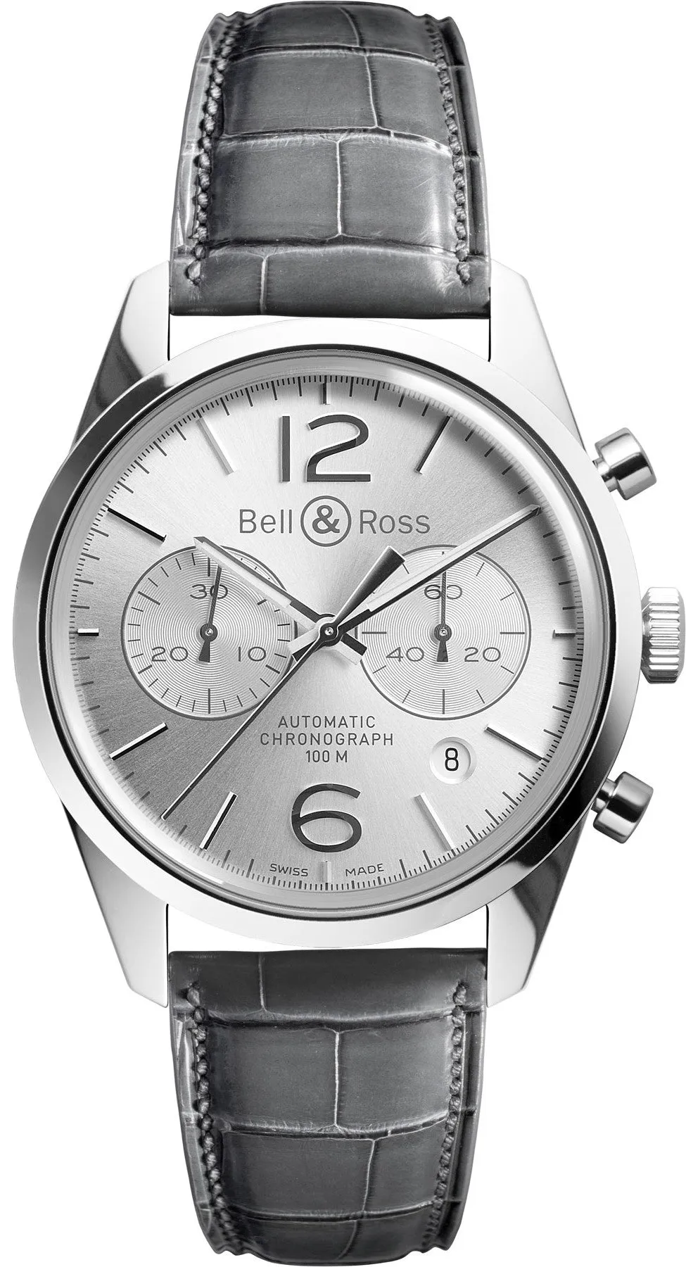 Bell & Ross Watch Vintage BR 126 Officer Silver