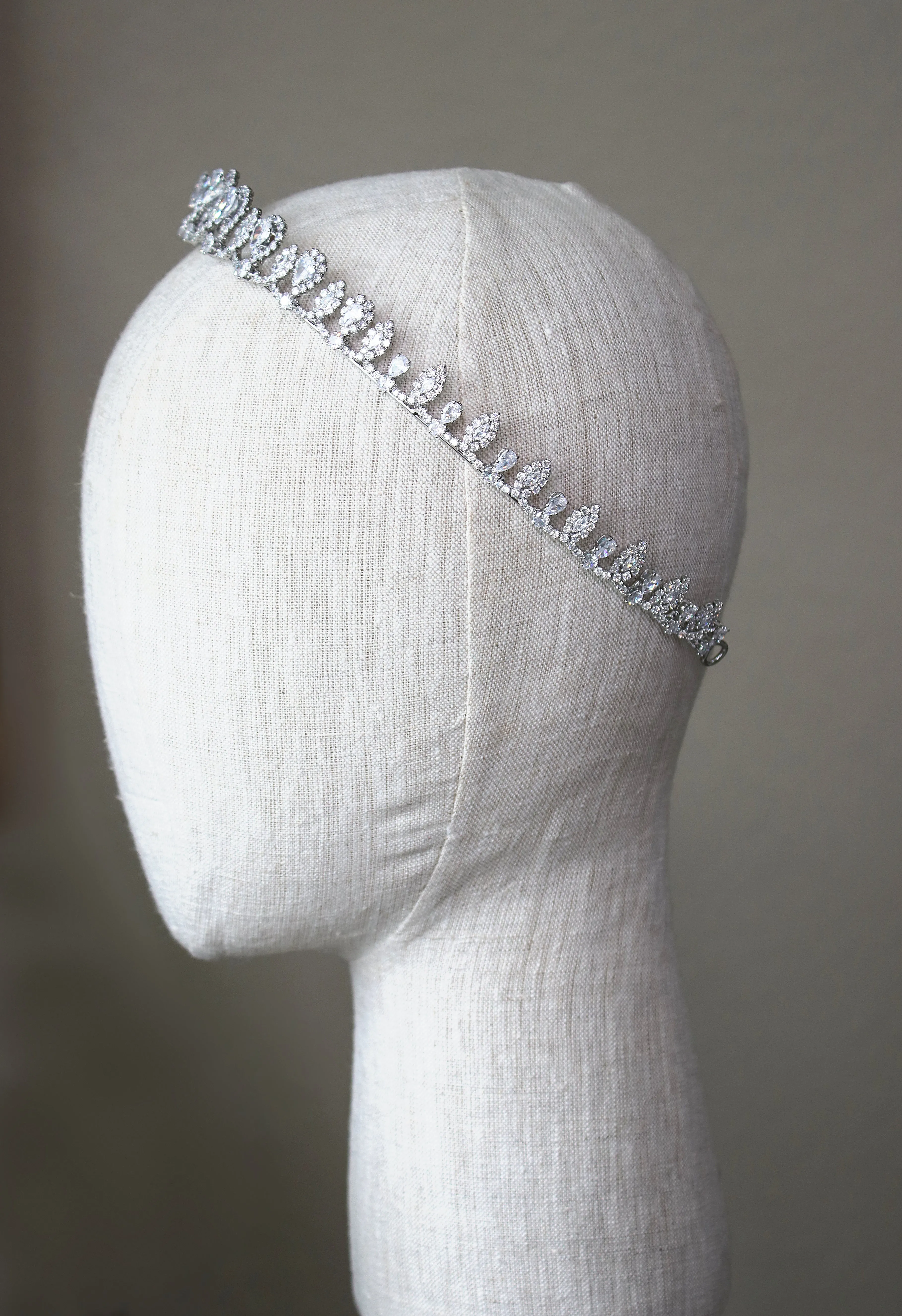 BLYTHE Simulated Diamond Bridal Headpiece Tiara