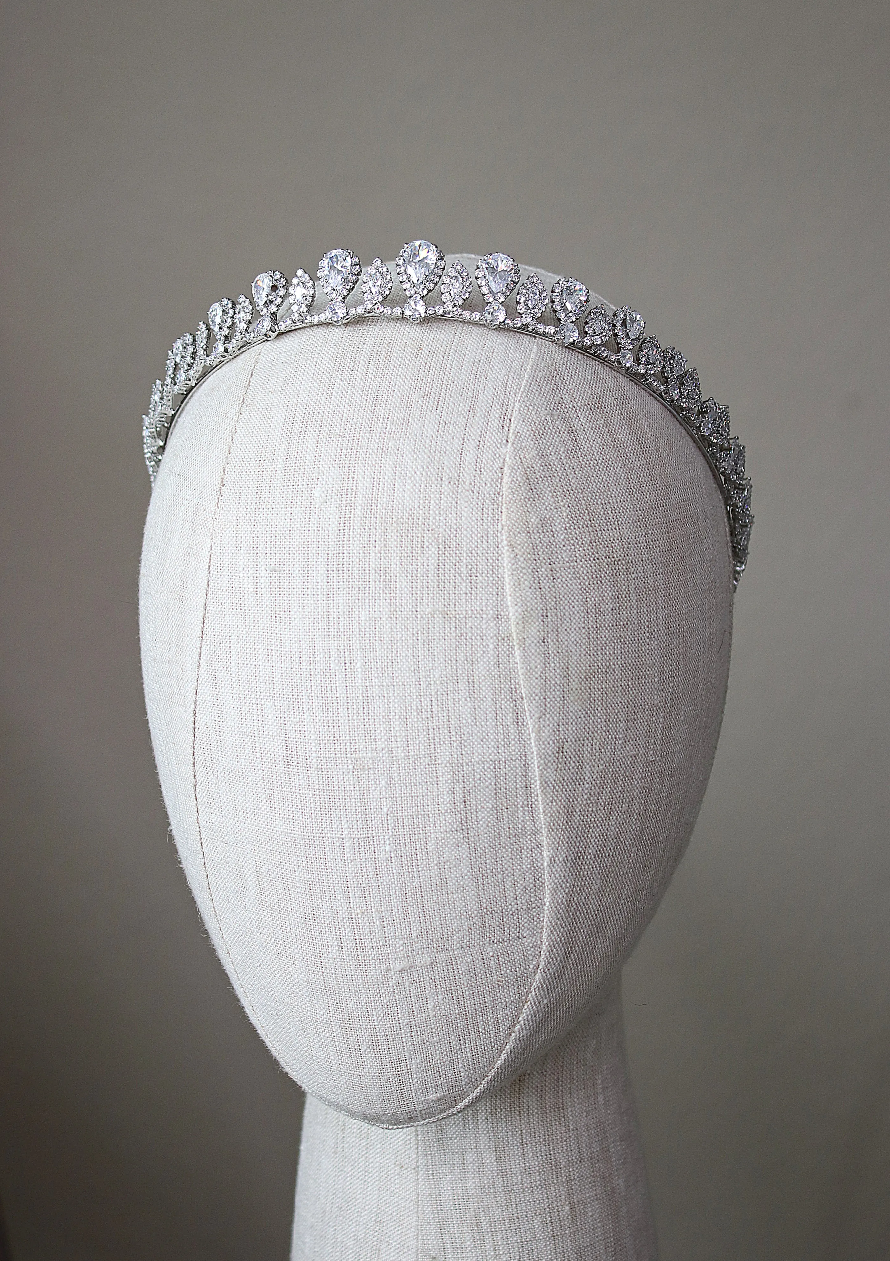 BLYTHE Simulated Diamond Bridal Headpiece Tiara