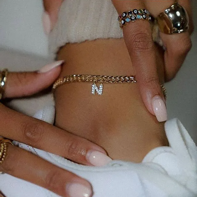 Boho Anklet Foot Geometry Chain Ankle