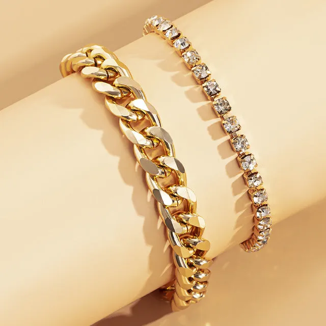 Boho Anklet Foot Geometry Chain Ankle