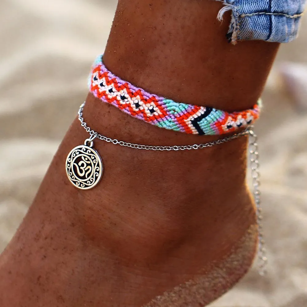 Boho Spectrum Anklet Duo