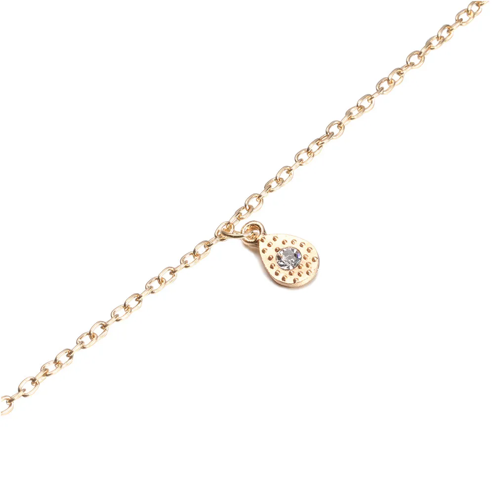 Boho Water Drop Pendant Anklets Bracelet for Women