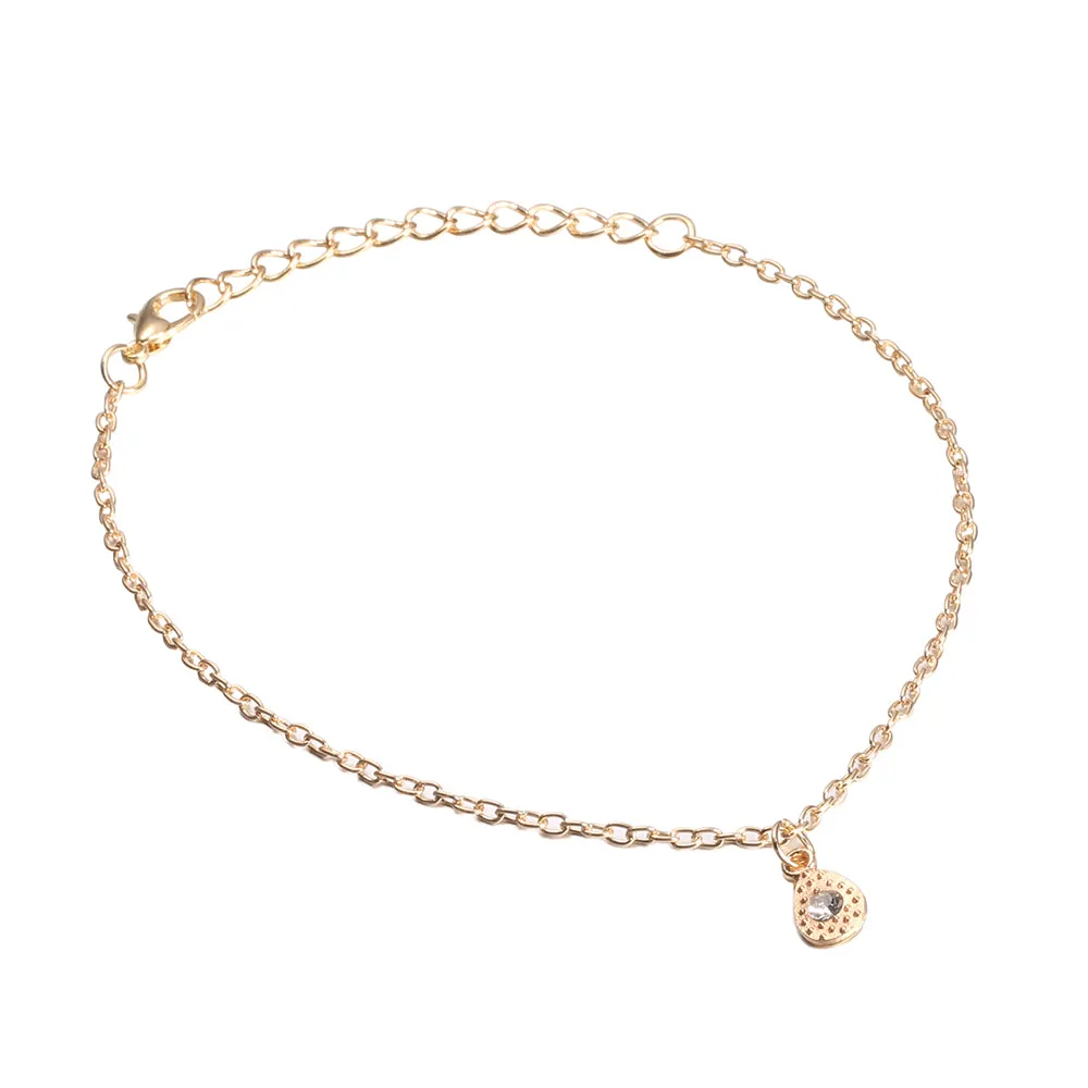 Boho Water Drop Pendant Anklets Bracelet for Women
