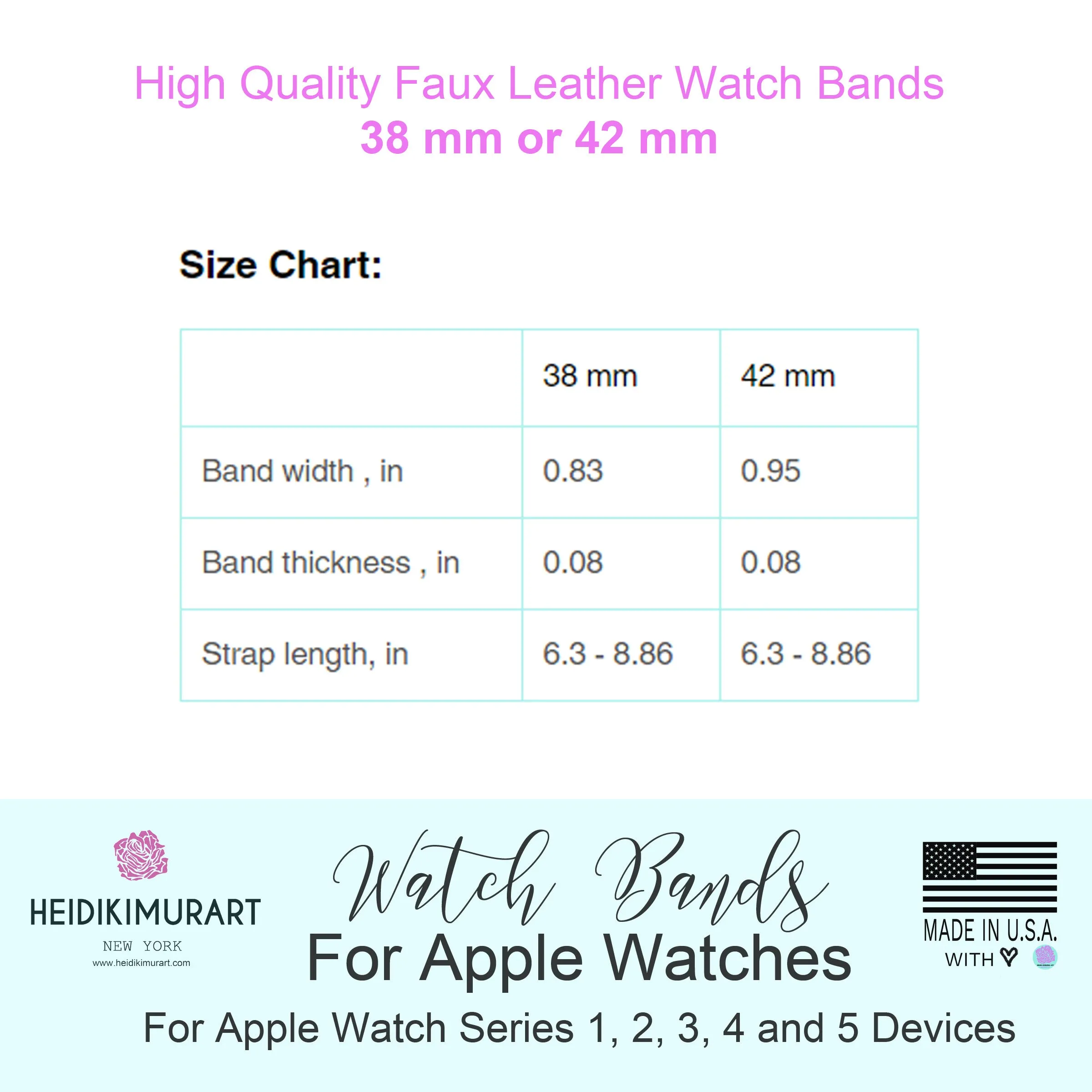 Brown Leopard Apple Watch Band, Animal Print 38mm/42mm For Apple Watch- Made in USA