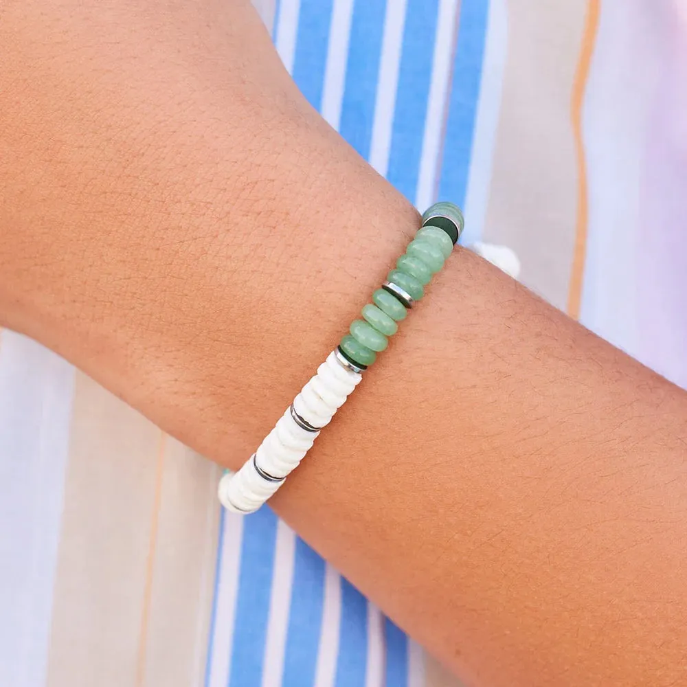 Carmel Mixed Bead Bracelet