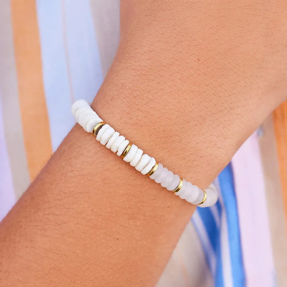 Carmel Mixed Bead Bracelet