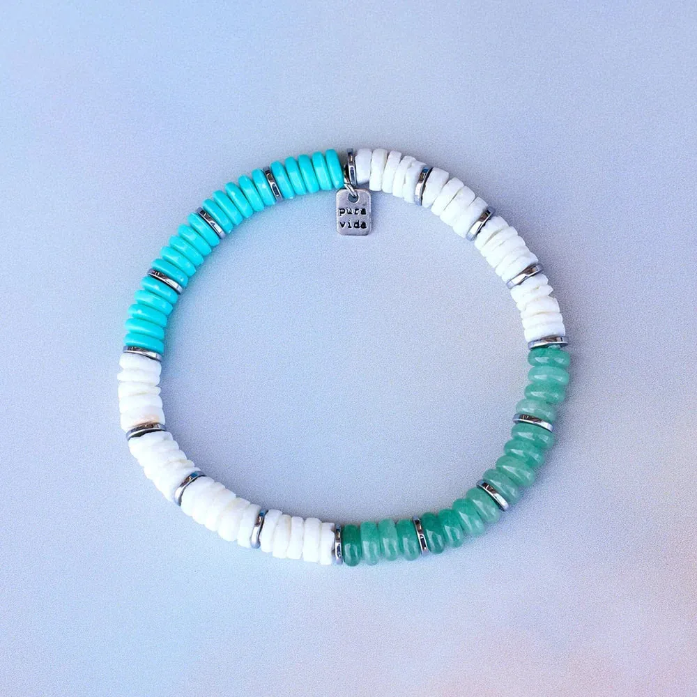 Carmel Mixed Bead Bracelet