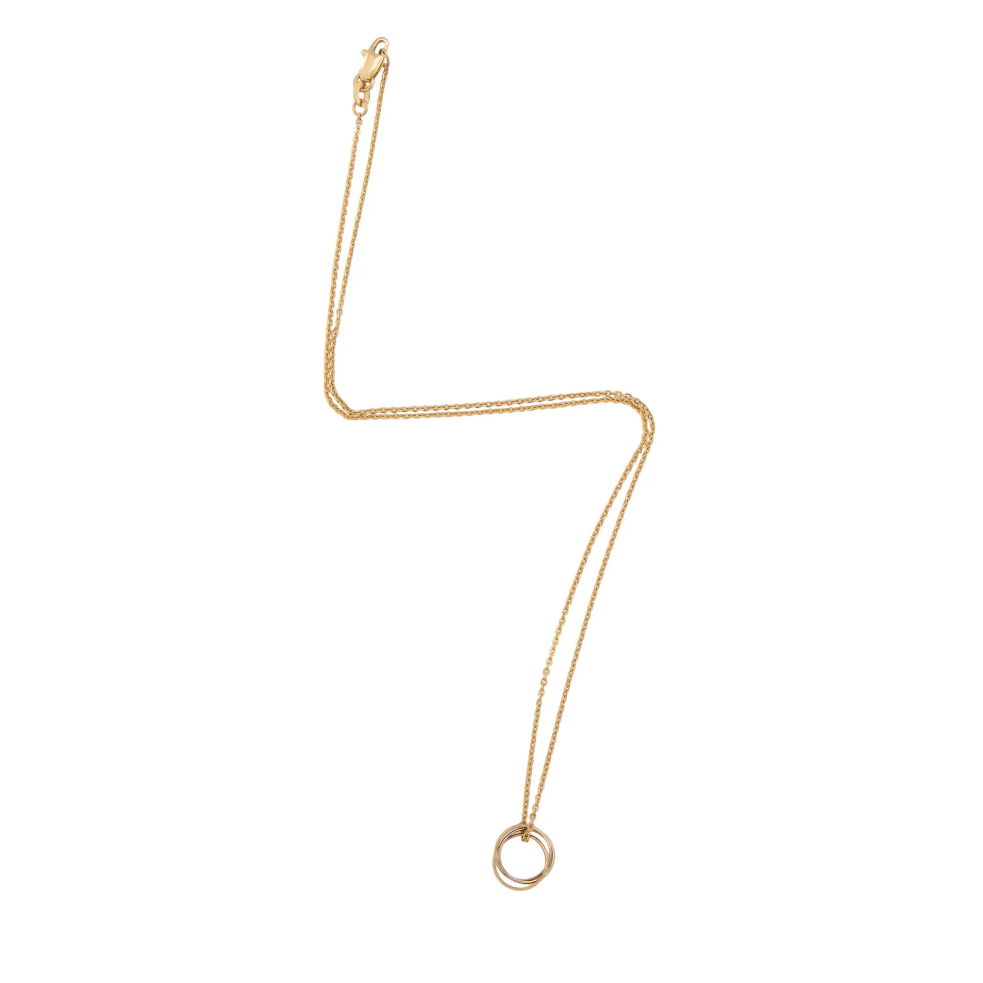 Cartier 18k Tri-Gold Trinity de Cartier Necklace (SHF-udGld3)