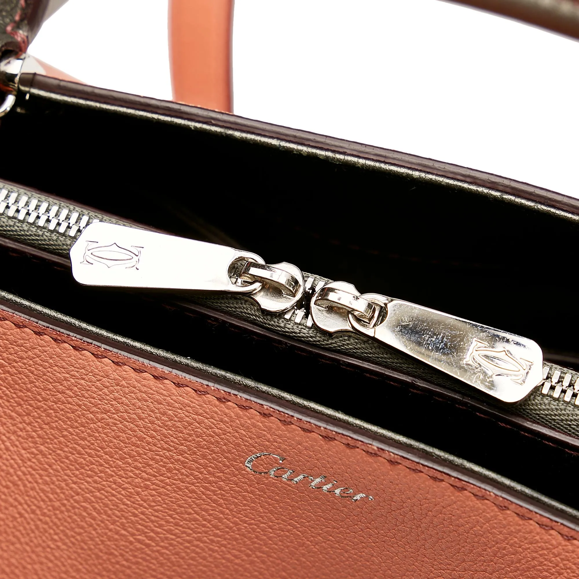 Cartier C de Cartier Leather Satchel (SHG-26967)