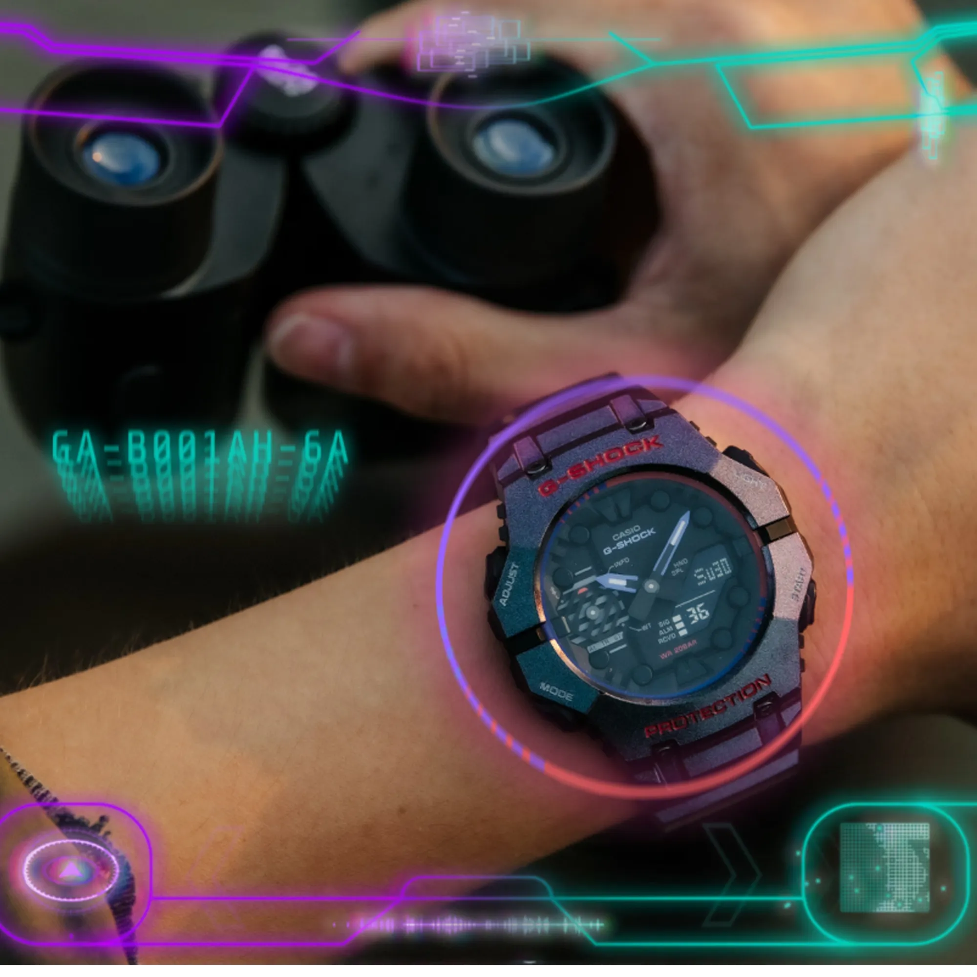 Casio G-SHOCK Men's 'Aim High' Analogue Digital Watch GAB001AH-6A