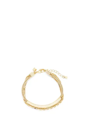 Chain And Bar Slider Bracelet