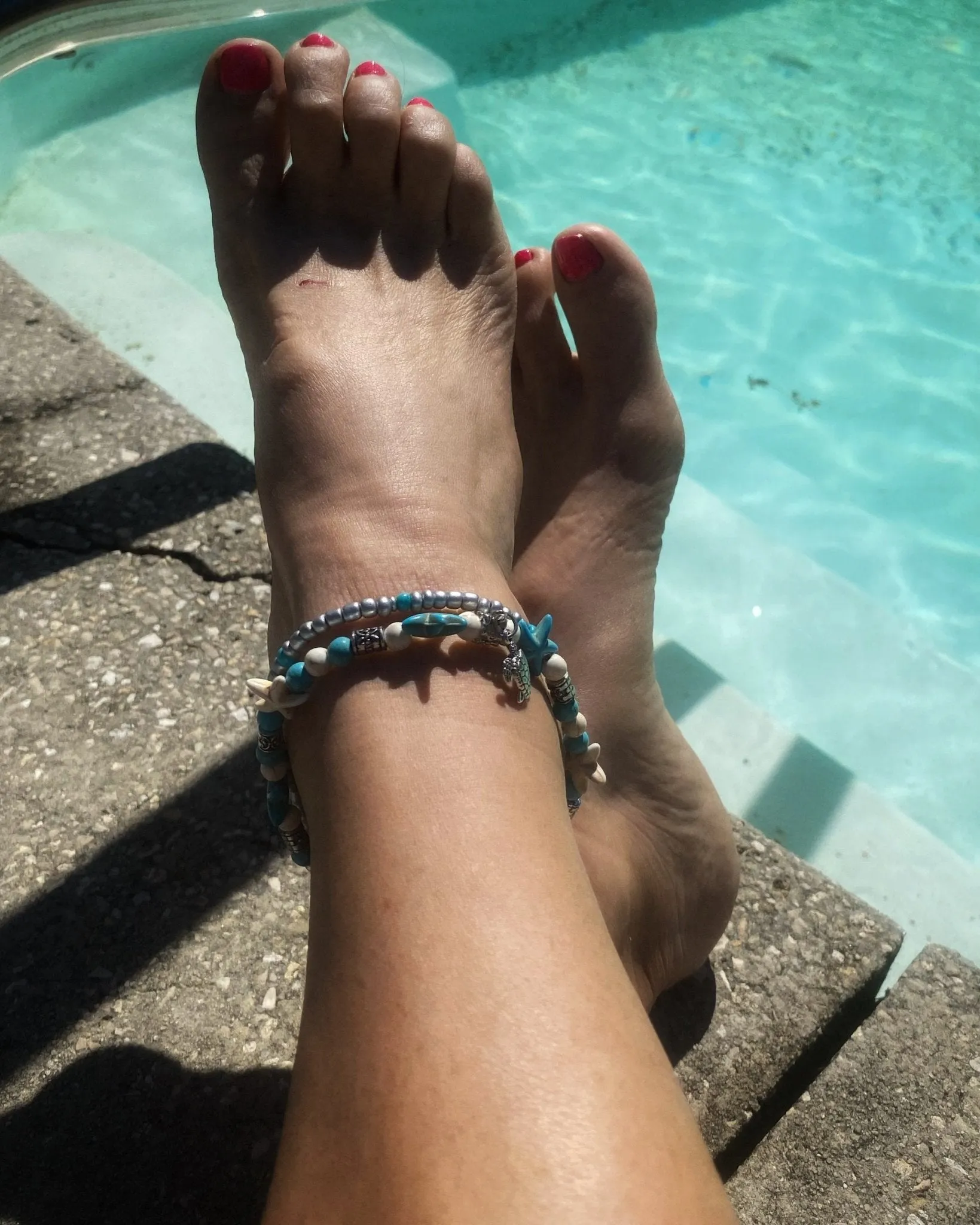 CLEARANCE! Boho Sea Turtle Beaded Ankle Bracelet Bohemian Jewelry