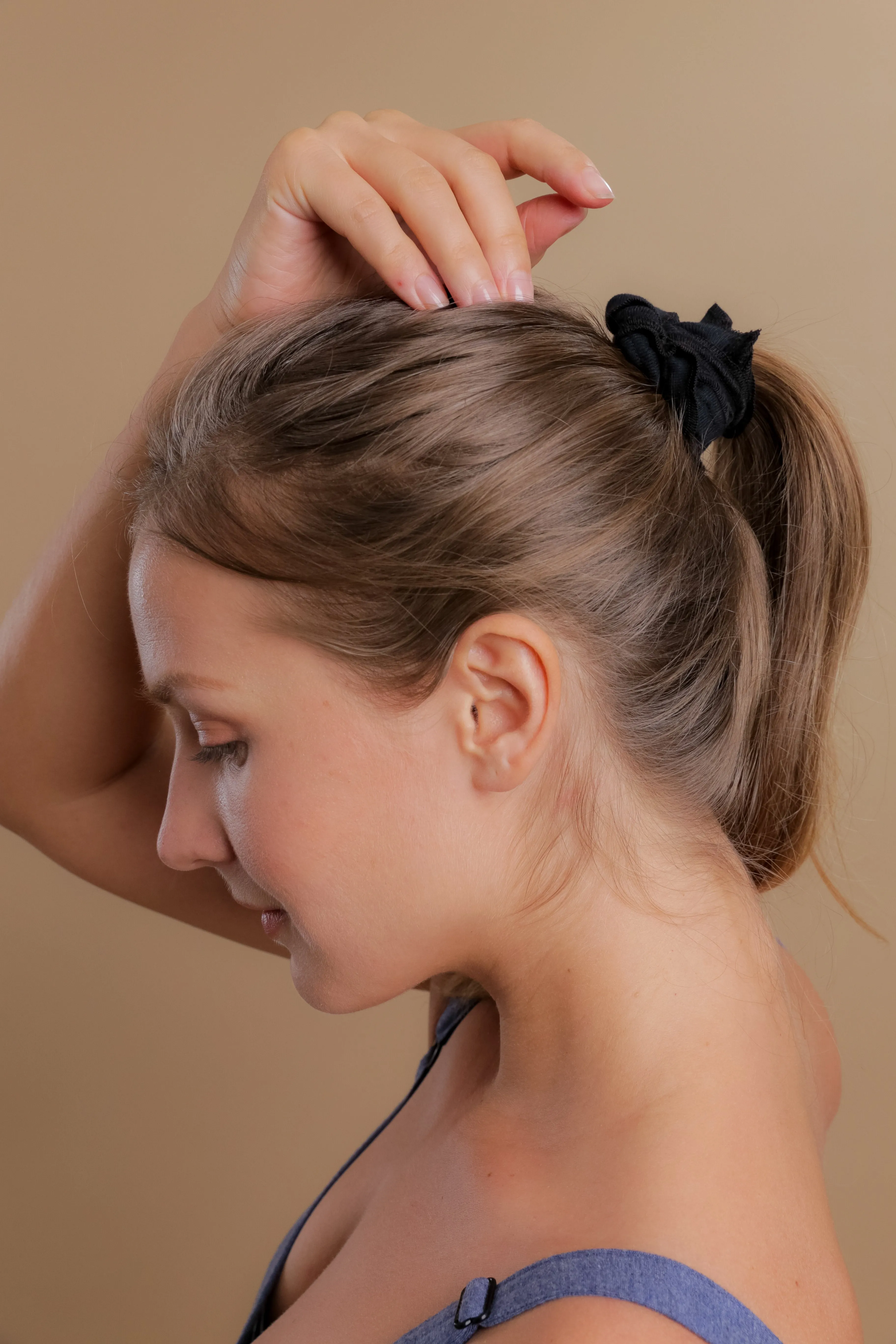 Cotton Scrunchies - 100% Organic Cotton (5/pack | Black)