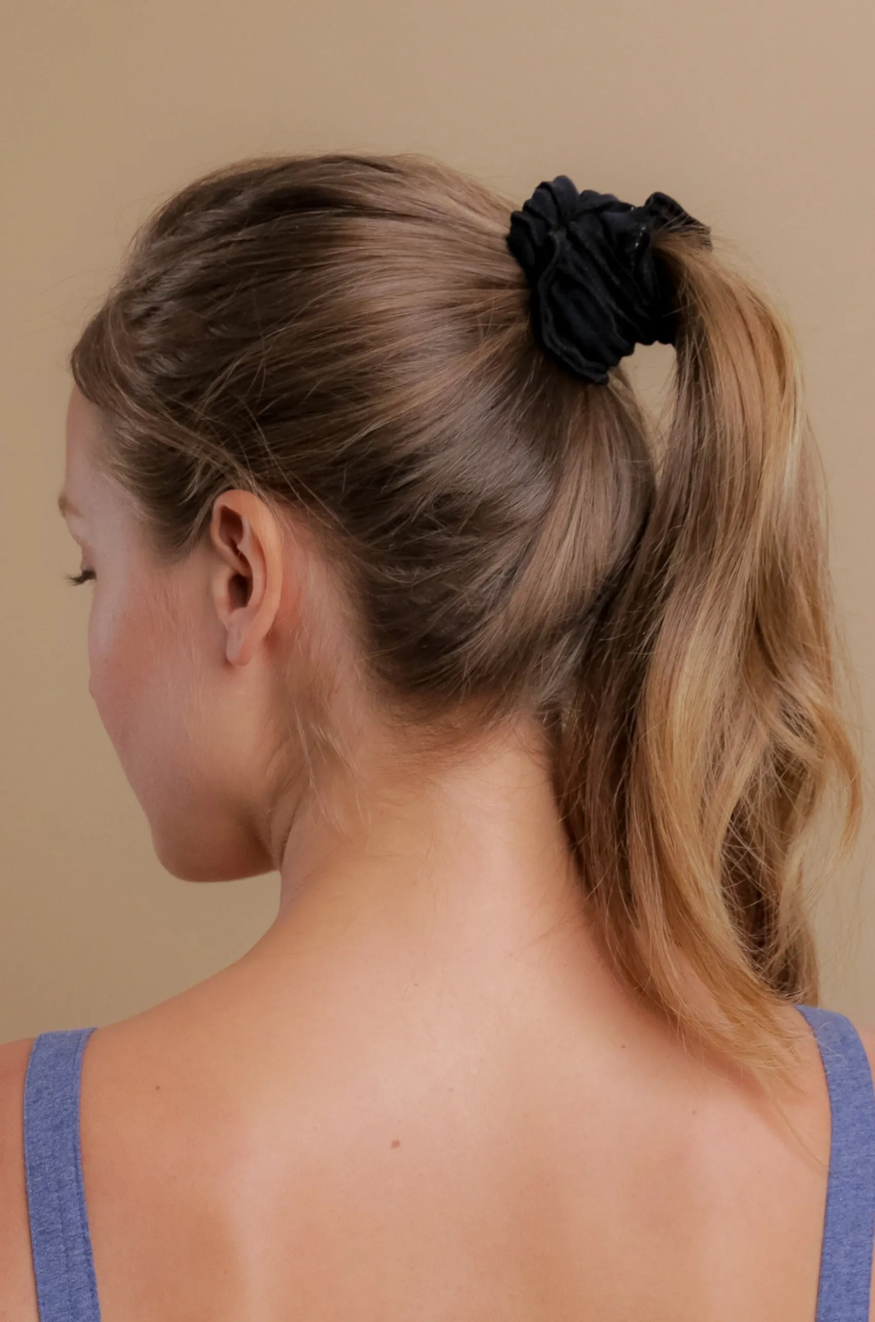 Cotton Scrunchies - 100% Organic Cotton (5/pack | Black)