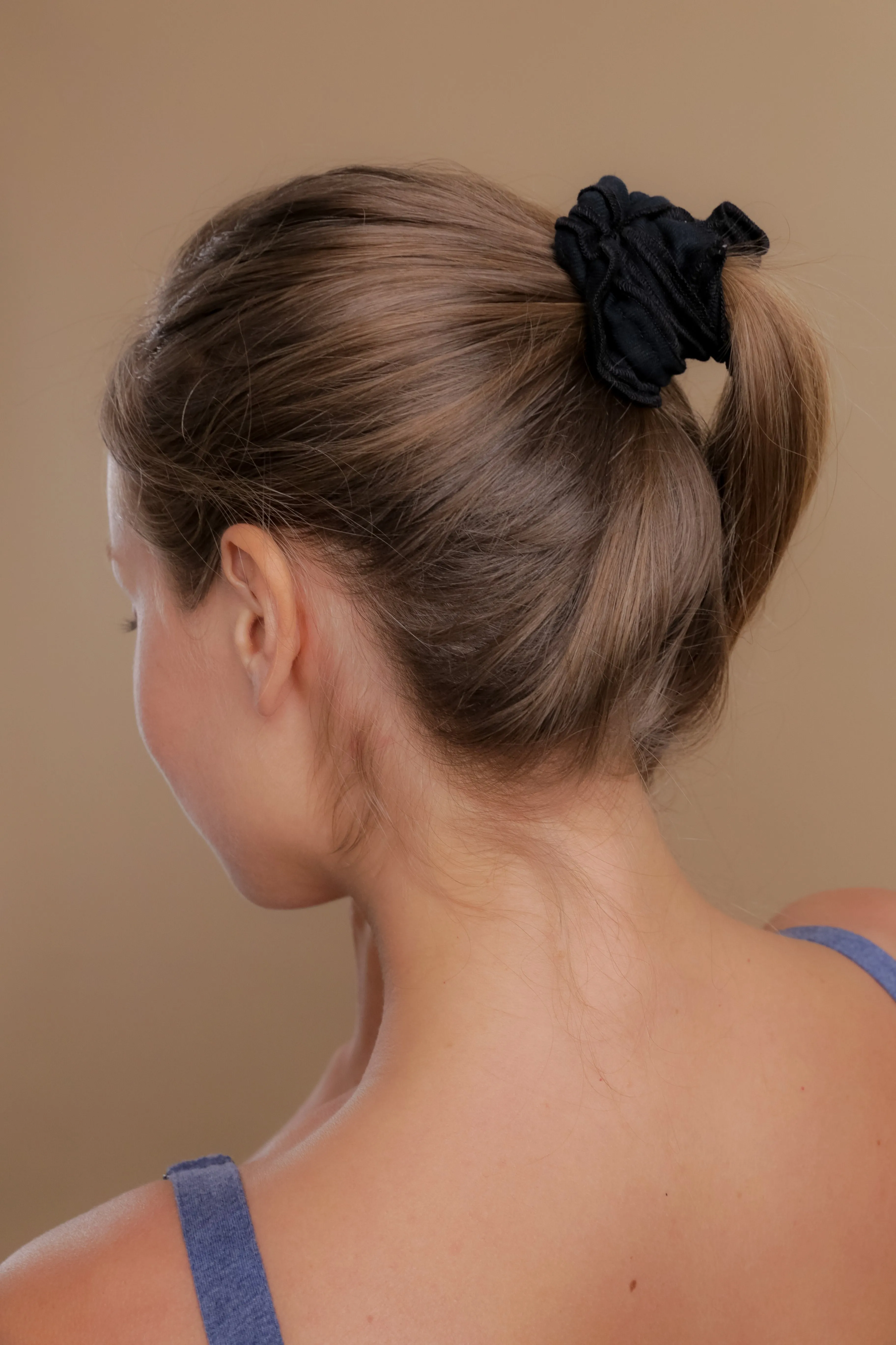 Cotton Scrunchies - 100% Organic Cotton (5/pack | Black)