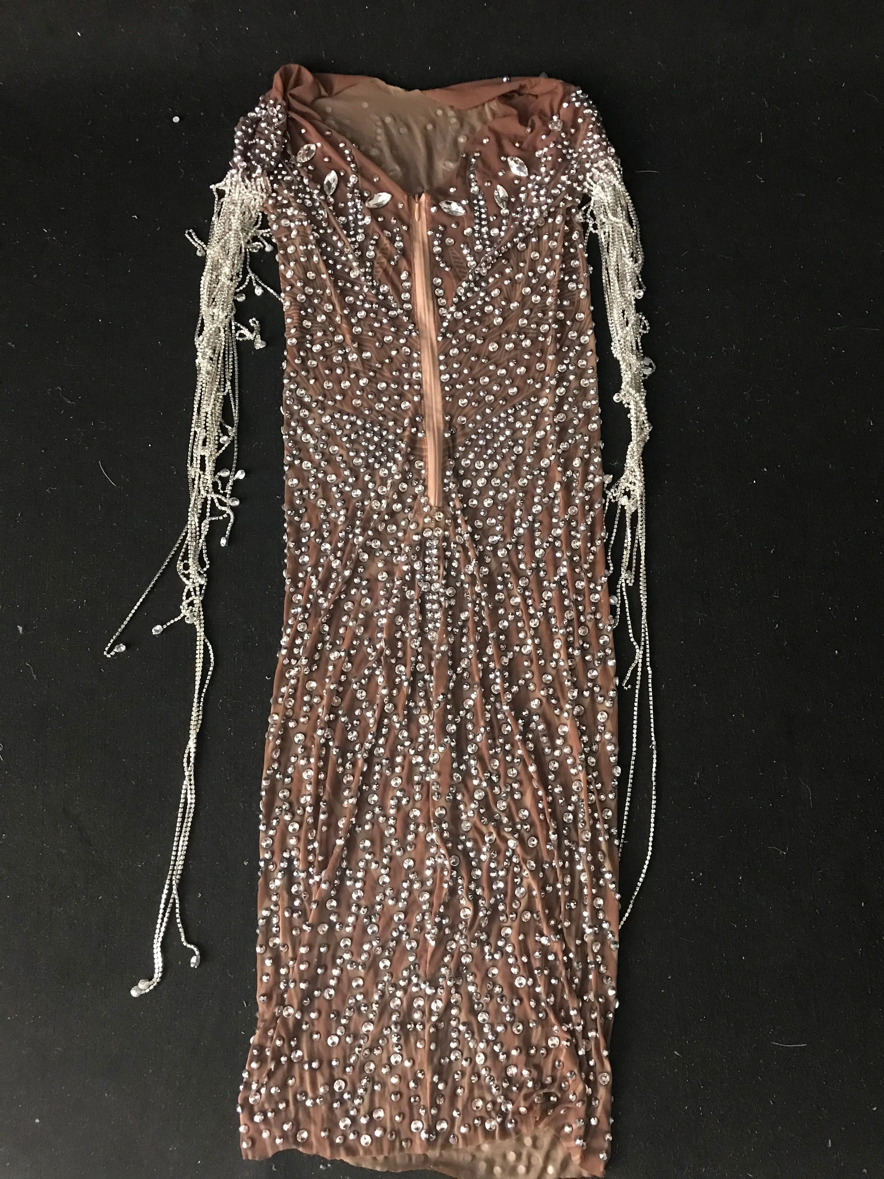 Crystals Chains Rhinestones Dress