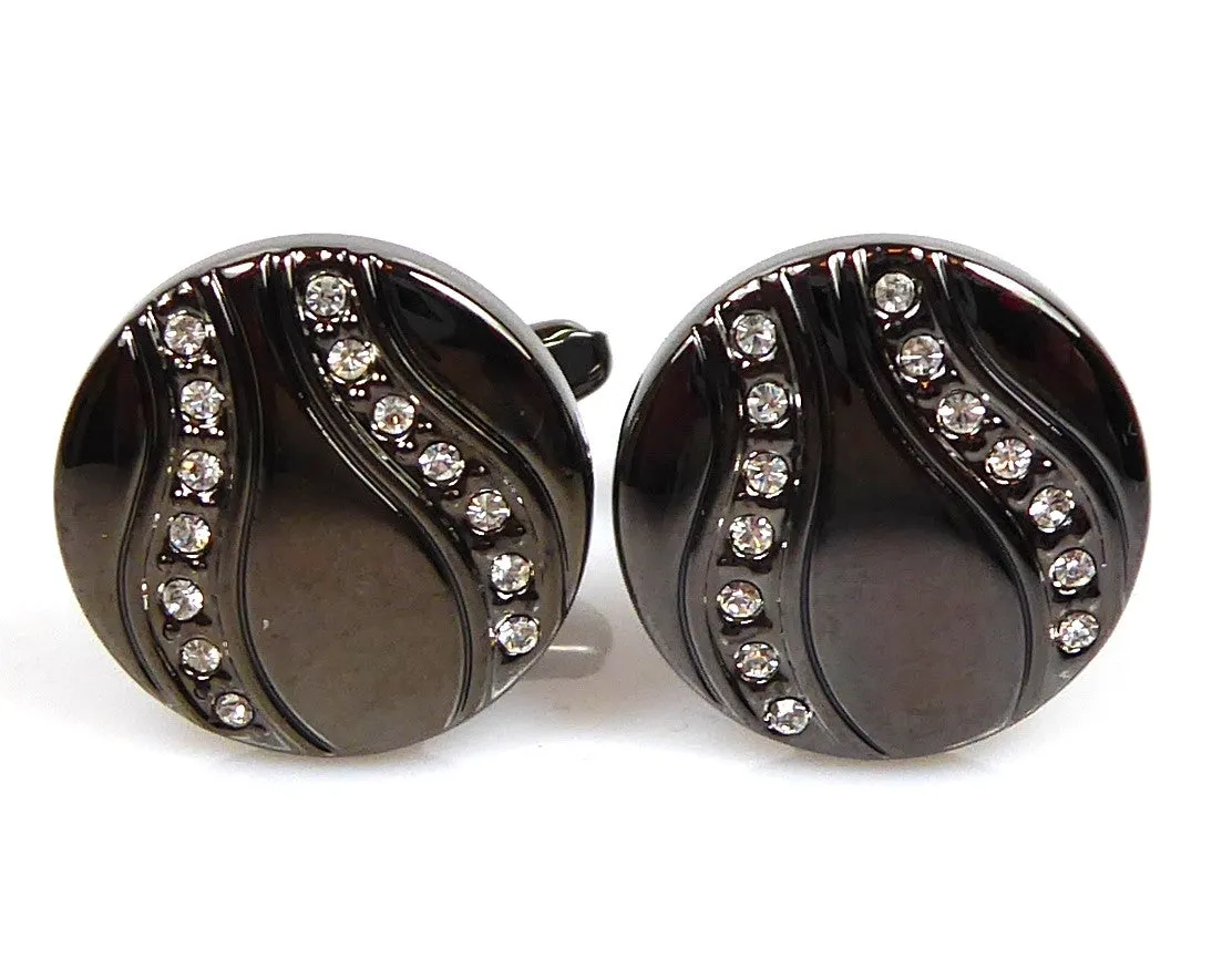 Cufflinks with crystals