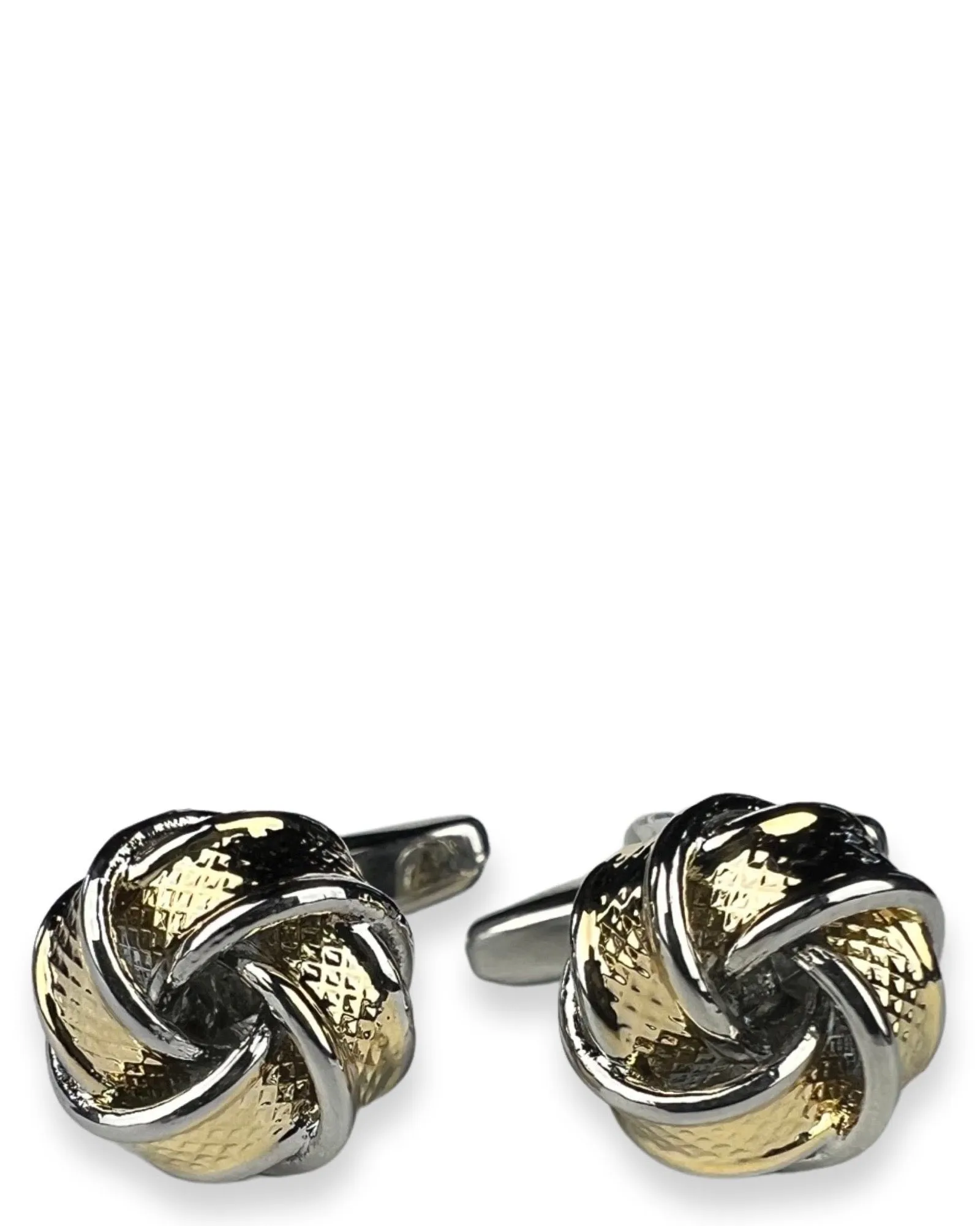 DCLIC Banded Knot Cufflink - Gold