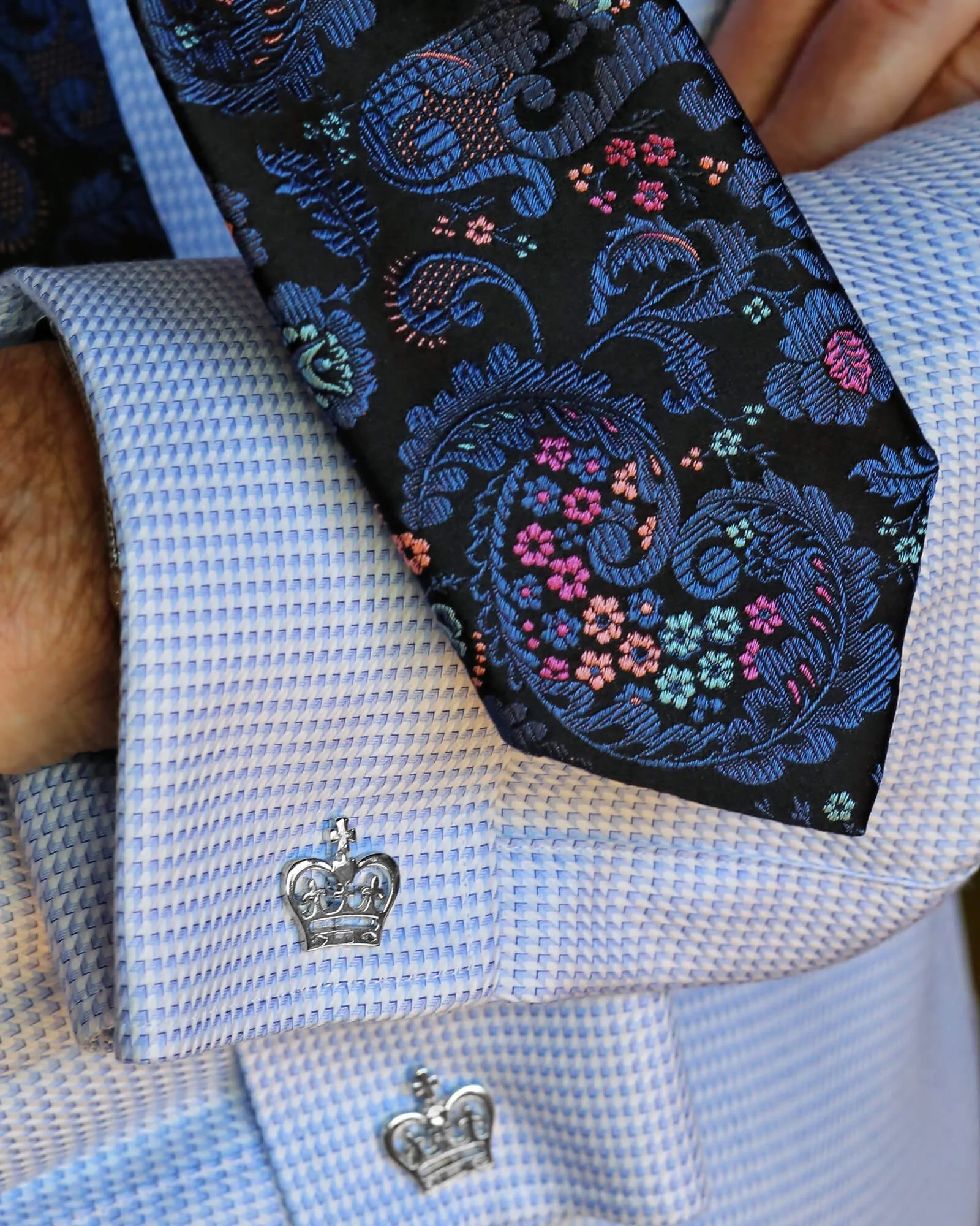 DCLIC Crown Cufflink - Silver
