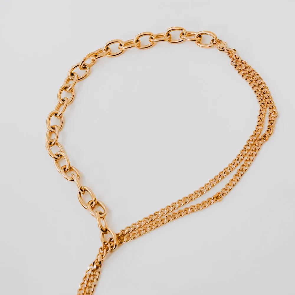 Dripped In Chains And Pearls Necklace - WATERPROOF