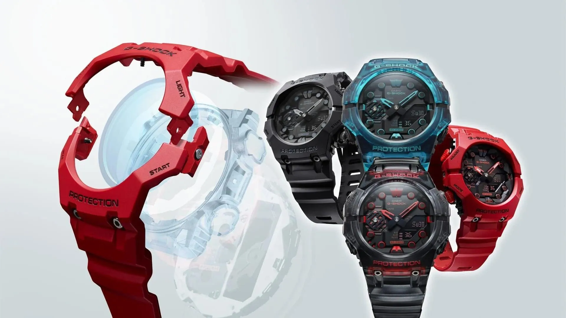 G-Shock GA-B001 Series - Transparent Blue - GAB001G-2A