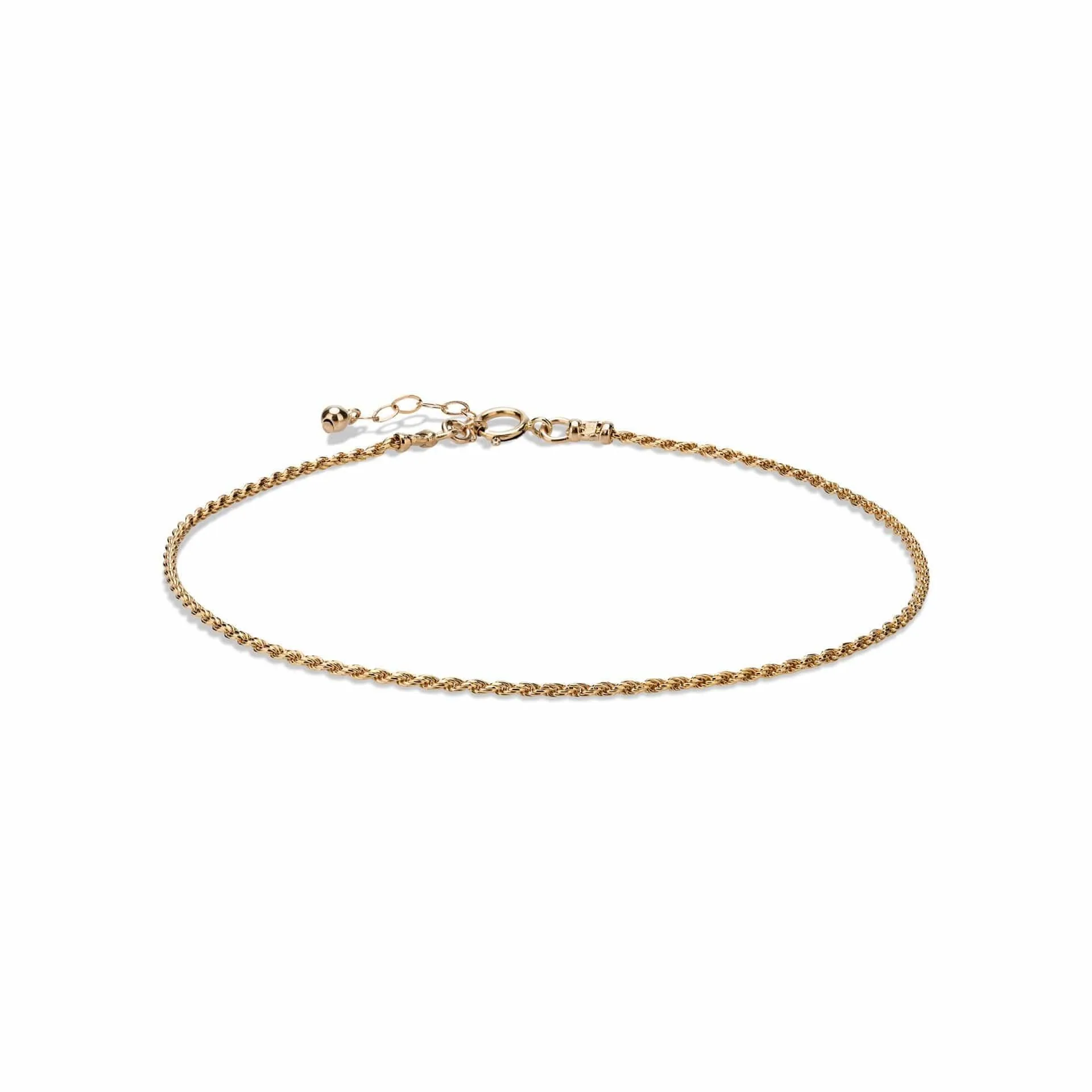 Gold Rope Chain Anklet for Women, Summer Dainty Bohemian Style Gold Ankle Bracelet