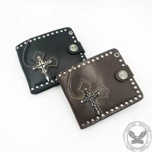 Gothic Skull Sword PU Leather Wallet