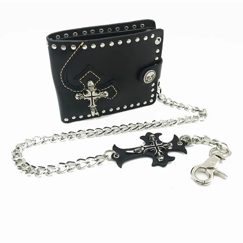 Gothic Skull Sword PU Leather Wallet