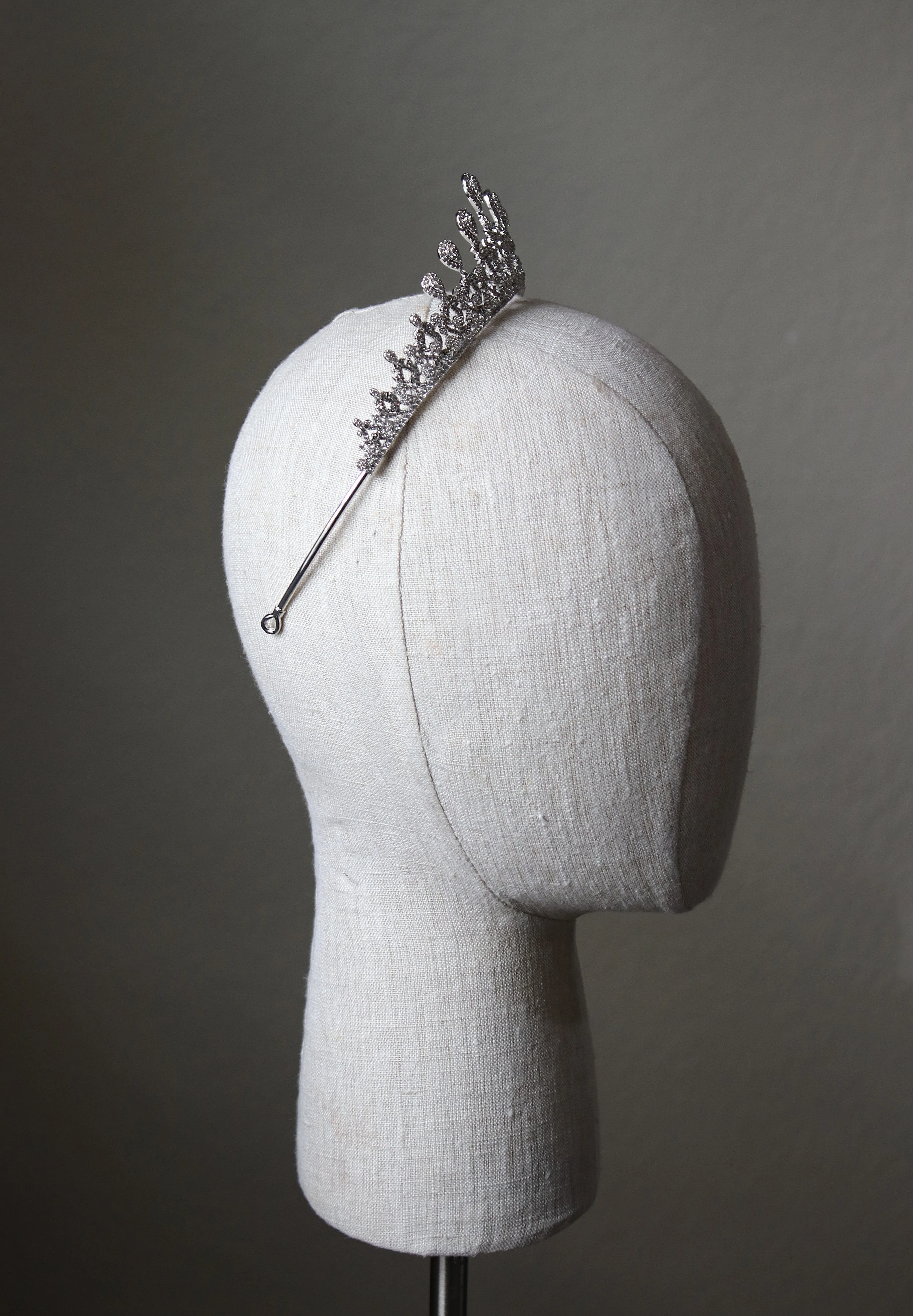 GRACE Simulated Diamond Bridal Tiara