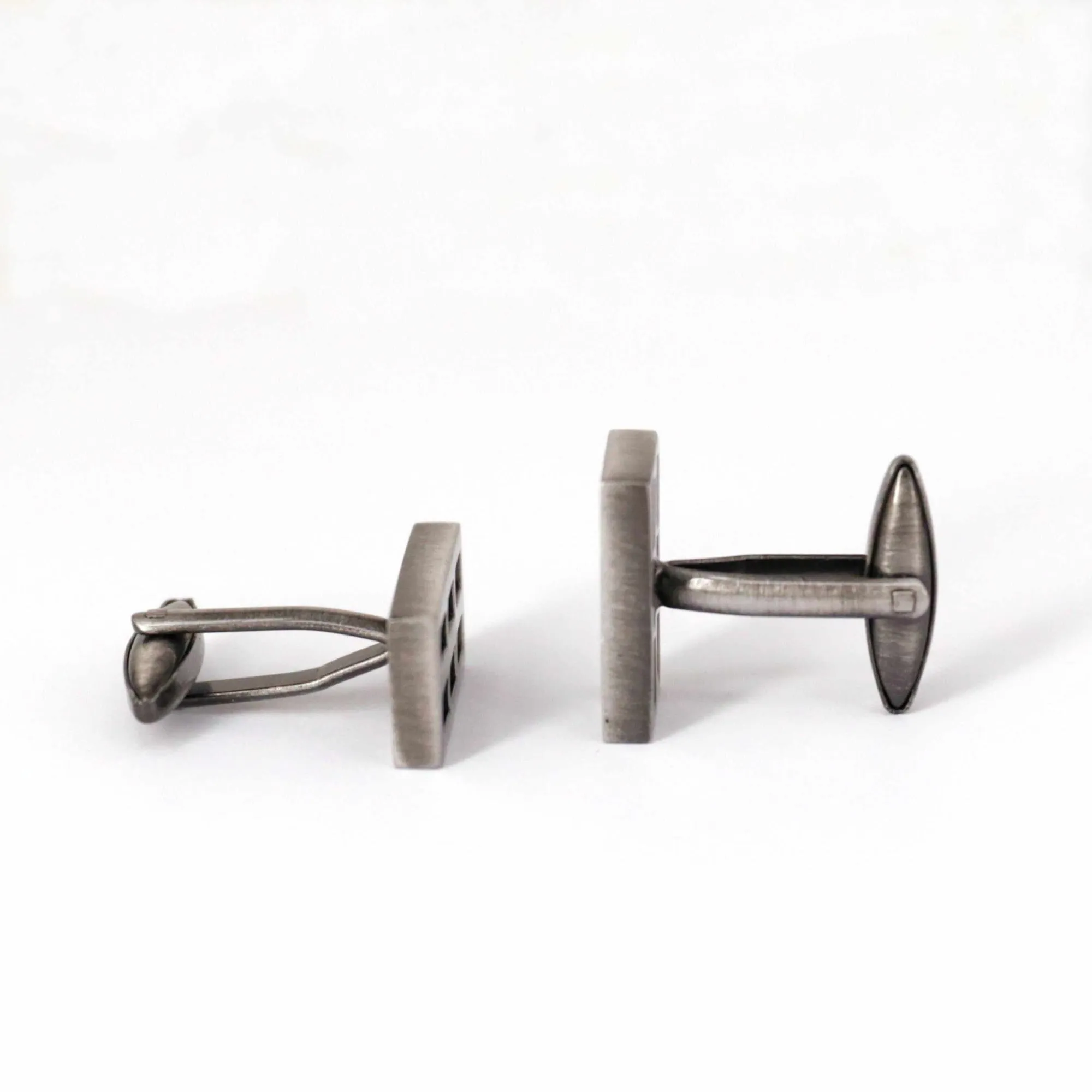 Gunmetal Window Grill Cufflinks (Online Exclusive)