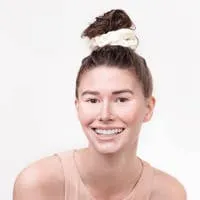 KITSCH ECO FRIENDLY MICROFIBER TOWEL SCRUNCHIES IVORY