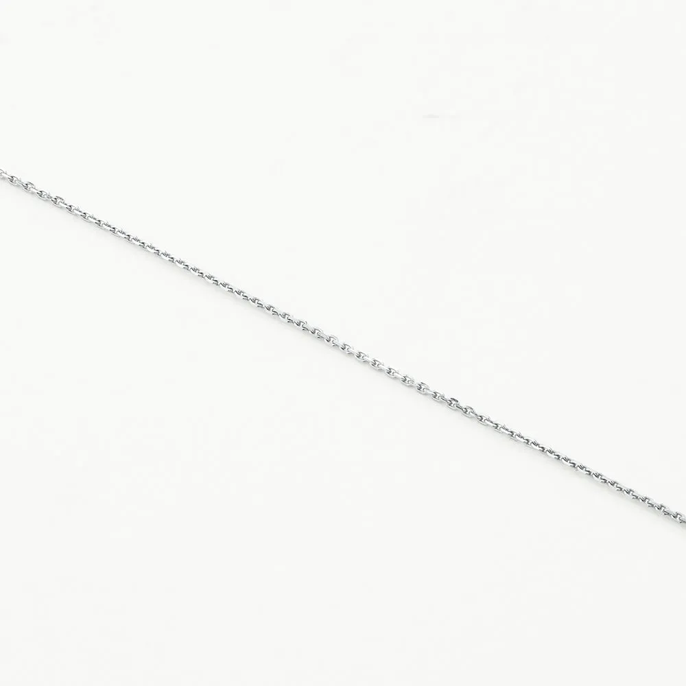 Laboratory-Grown Diamond 0.20ct Oval Necklace in Silver