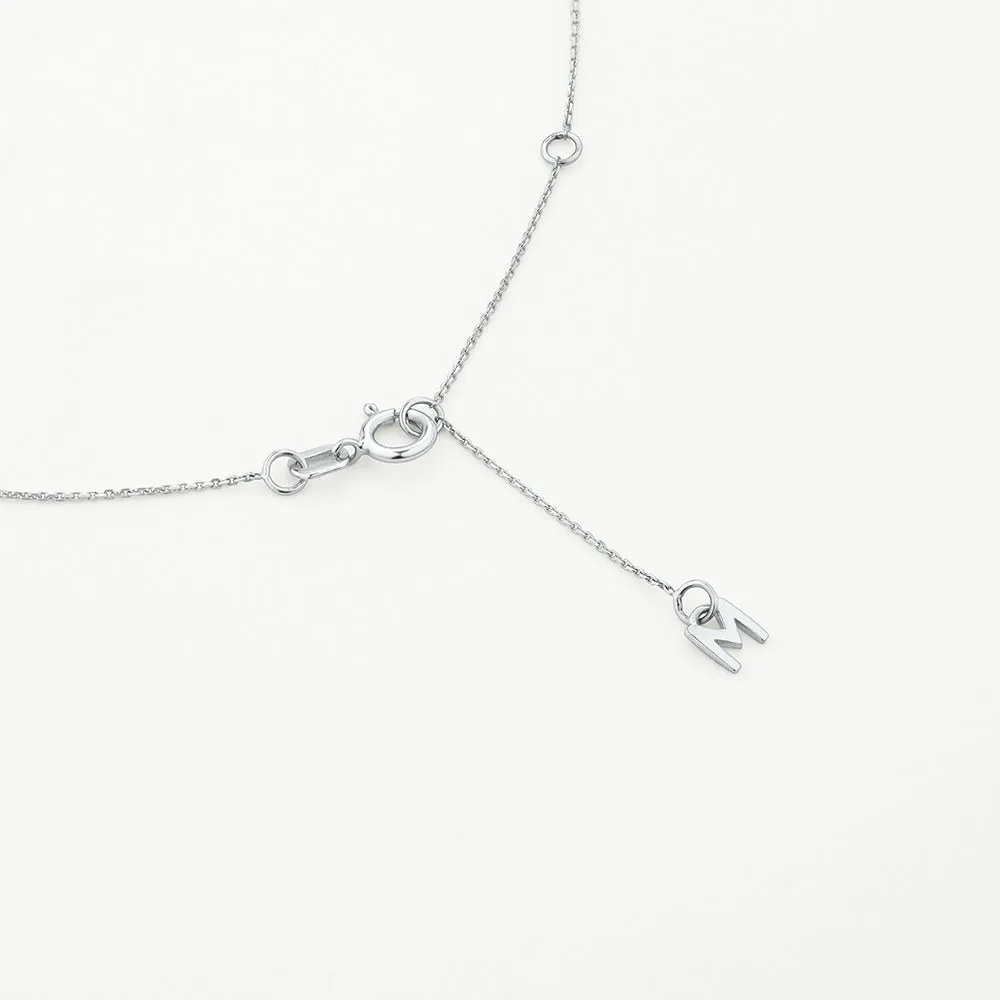 Laboratory-Grown Diamond 0.20ct Oval Necklace in Silver
