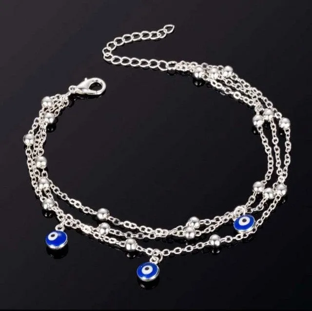 Ladies Turkish Eyes Beads Anklets for Women