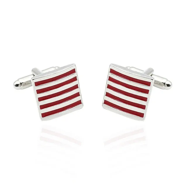 Luxury Men's Cufflinks 2025 - Crystal & Enamel Round Design for Formal Shirts & Special Occasions