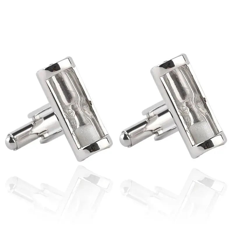 Luxury Men's Cufflinks 2025 - Crystal & Enamel Round Design for Formal Shirts & Special Occasions