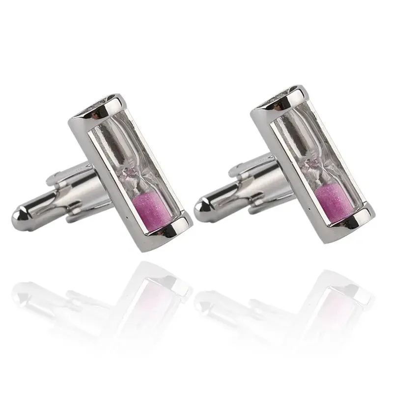 Luxury Men's Cufflinks 2025 - Crystal & Enamel Round Design for Formal Shirts & Special Occasions