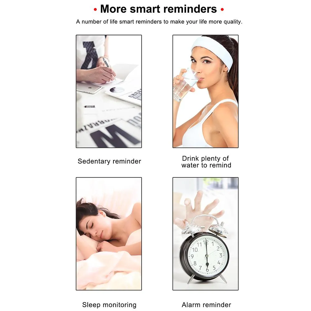 M3 Smart Watch Bracelet with Colour Screen, Heart Rate & BP Monitor